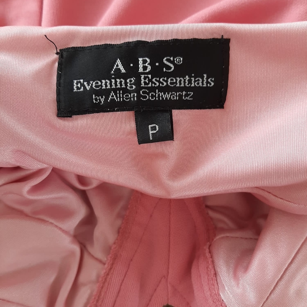 Beautiful Abs Allen Schwartz Pink Evening Essentials Gown Size Small View 2